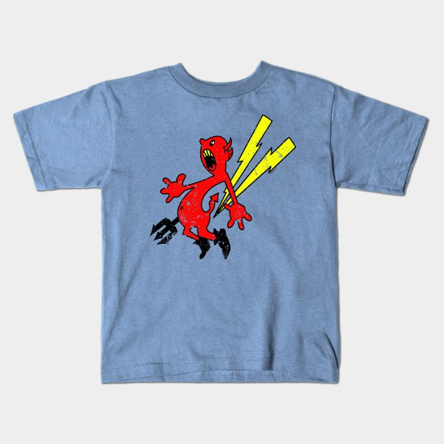 WW2 Devil Squadron logo Kids T-Shirt by Illustratorator